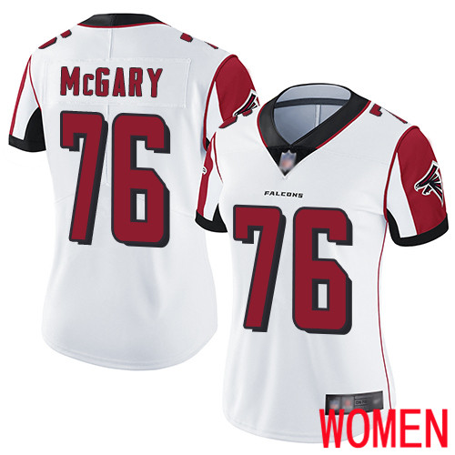 Atlanta Falcons Limited White Women Kaleb McGary Road Jersey NFL Football #76 Vapor Untouchable